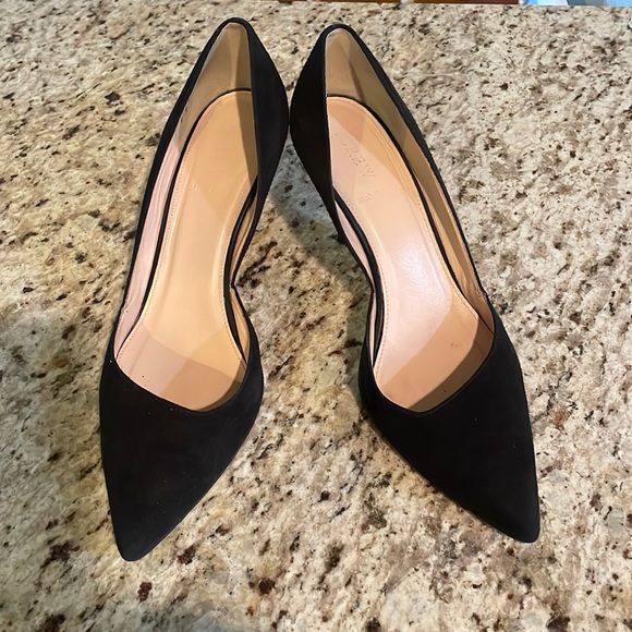 J. Crew Shoes - J.Crew Suede Black High Heels, size 10
